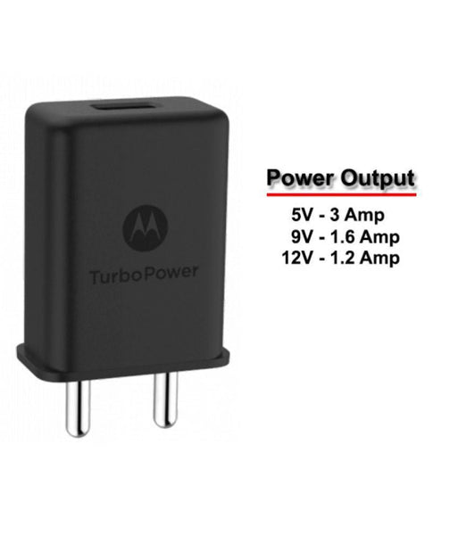 Motorola G5S Plus 3Amp Fast Charger With Micro USB Data Cable