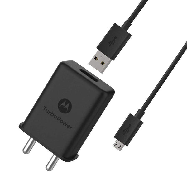 Motorola G5S Plus 3Amp Fast Charger With Micro USB Data Cable