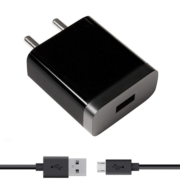 Poco C51 10W Fast Original Charger With Micro USB Data Cable (Black)