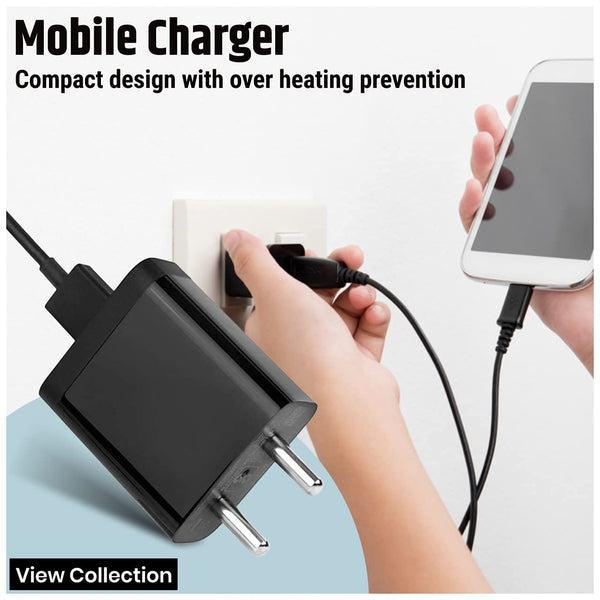 Poco C65 18W Fast Charger With Type C Cable (Black)