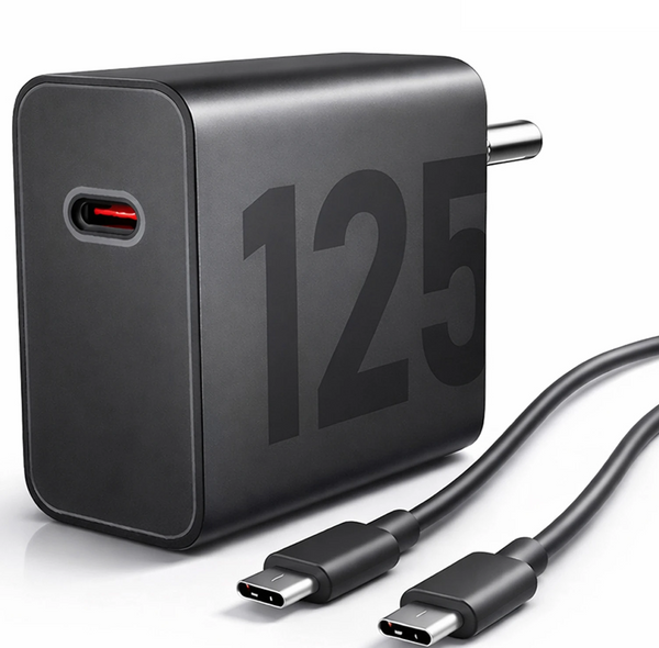 Motorola Edge 50 Pro 5G 125W TurboPower Fast Charger With Type-C Data Cable