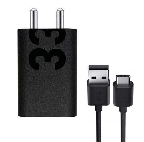 Motorola G85 5G 33W Turbo Fast Charger With Type-C Data Cable