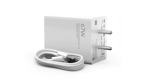 Redmi K50i 5G 67W Super Fast SonicCharge 3.0 Charger With Type C Cable (White)