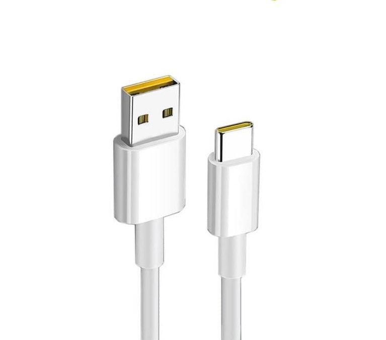 Realme 11X 5G Fast Charging Type-C Data Cable White-1 Meter