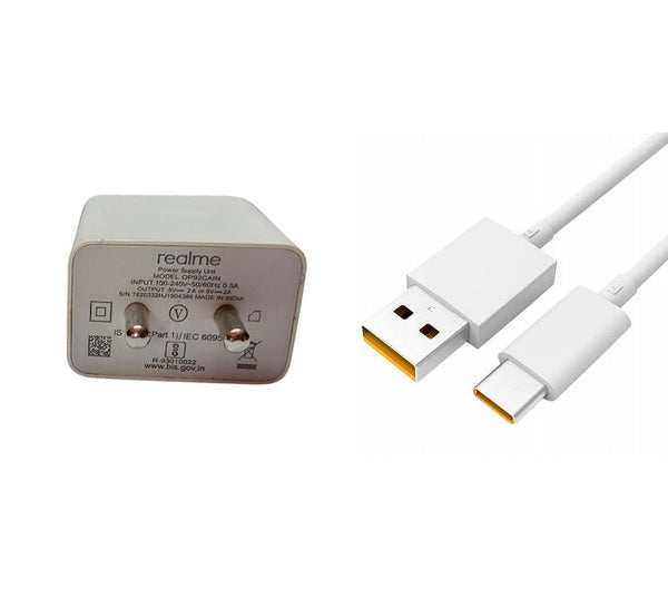 Realme 10 Pro 33W SuperVooc Fast Charger With Type-C Data Cable