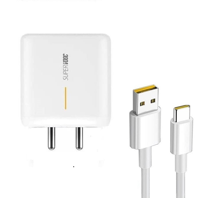 Oppo 65W SuperVooc Charger With Type-C Data Cable