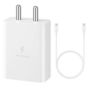 Samsung 15W Fast Original Charger With Type-C To Type-C Data Cable White