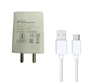 Vivo V20 33W Super Fast Charging Wall Charger With Type-C Data Cable
