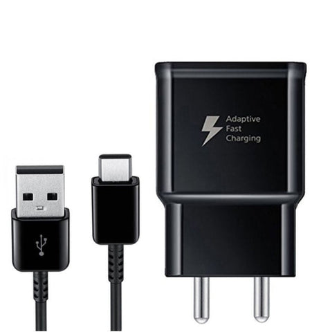 Samsung Galaxy A12 15W Fast Original Charger With Type-C Data Cable (Black)