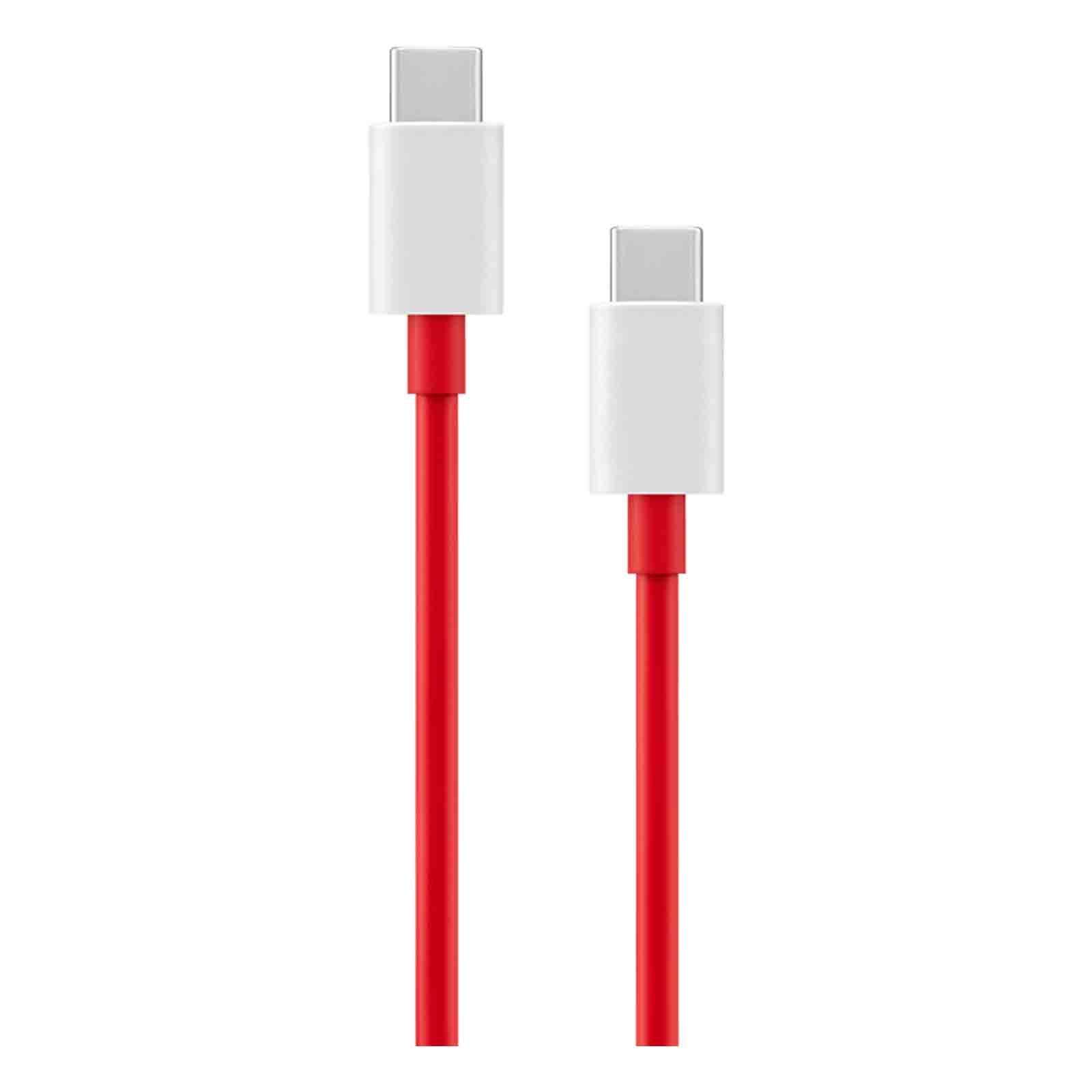 Oneplus Warp Charge Type-C to Type-C Data Cable Red-1 Meter