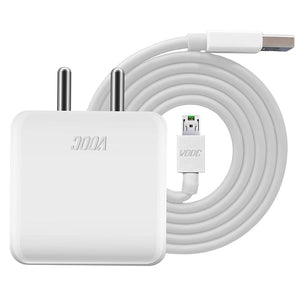 Oppo F9 4Amp Vooc Fast Charger With Micro Data Cable White