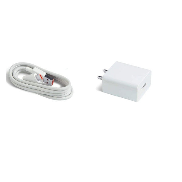 Mi Redmi 11X Lite 33W Fast SonicCharge 2.0 Charger With Type C Cable (White)