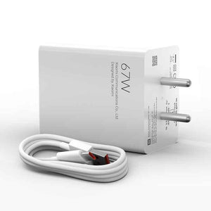 Mi Redmi 67W Fast SonicCharge 3.0 Charger With Type C Cable (White)