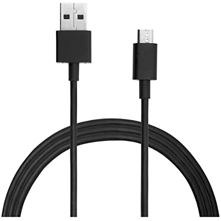Fast Charging Micro USB Data Cable For All Mi Mobile Phones Black -1 Meter