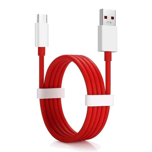 Oneplus 6T Dash Charge Type-C Data Cable Red-1 Meter