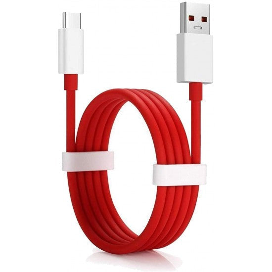 Oneplus Nord CE 2 5G 30W Warp Charger With Type-C Data Cable Red