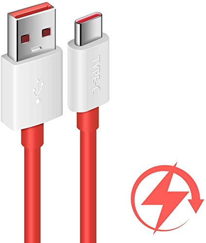 Oneplus 6T Dash Charge Type-C Data Cable Red-1 Meter