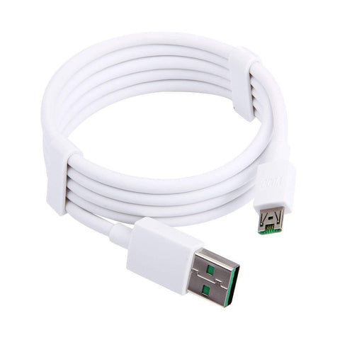 Oppo Vooc Fast Charging Micro Data Cable White-1 Meter