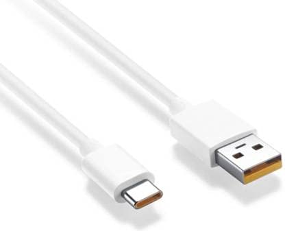 Realme 6i Fast Charging Type-C Data Cable White-1 Meter