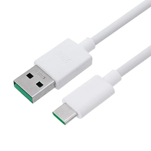 Oppo A53s Vooc Fast Charging Type-C Data Cable White-1 Meter