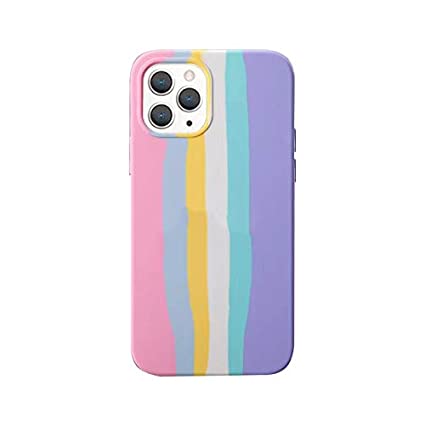 Soft Rainbow Back Cover For Iphone 12 Pro