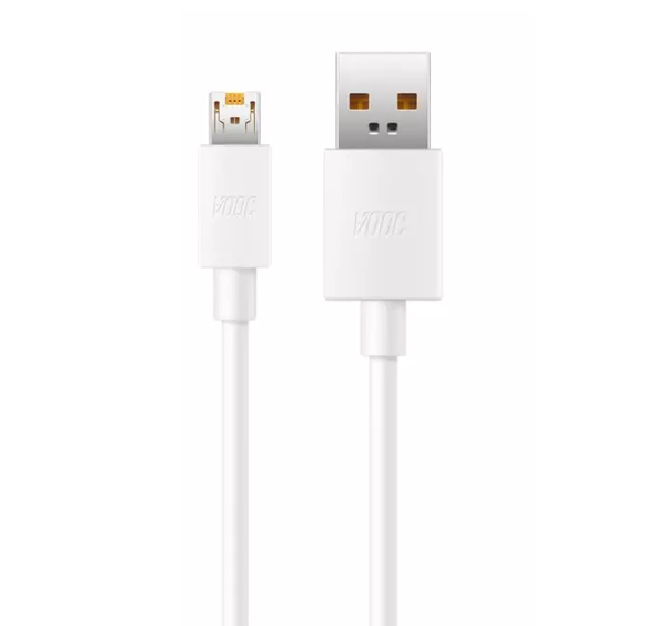 Realme C11 Fast Charging Micro USB Data Cable White -1 Meter