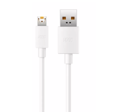 Realme Fast Charging Micro USB Data Cable White -1 Meter