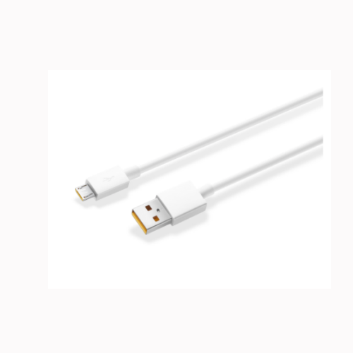 Realme C11 Fast Charging Micro USB Data Cable White -1 Meter