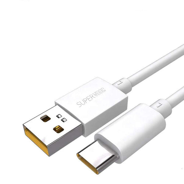 Realme 7 5G Fast Charging Type-C Data Cable White-1 Meter