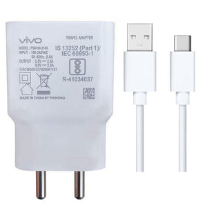 Vivo 3Amp Dual Engine Fast Charger With Type-C Data Cable