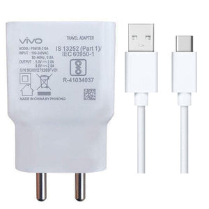 Vivo V17 18W Fast Charging Charger With Type-C Data Cable