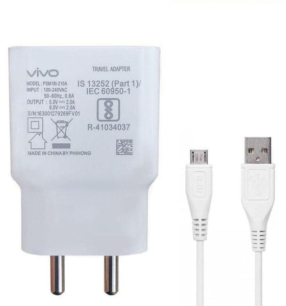 Vivo V11 18W Fast Charging Charger With Micro Usb Data Cable