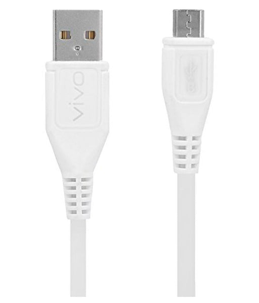 Vivo Y12S Fast Charging Micro Data Cable White - 1 Meter