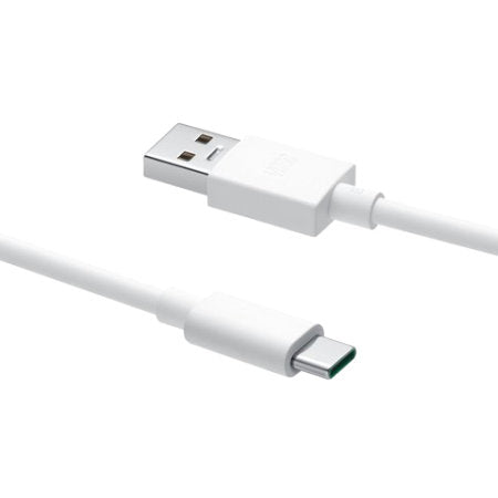 Oppo Vooc Fast Charging Type-C Data Cable White-1 Meter